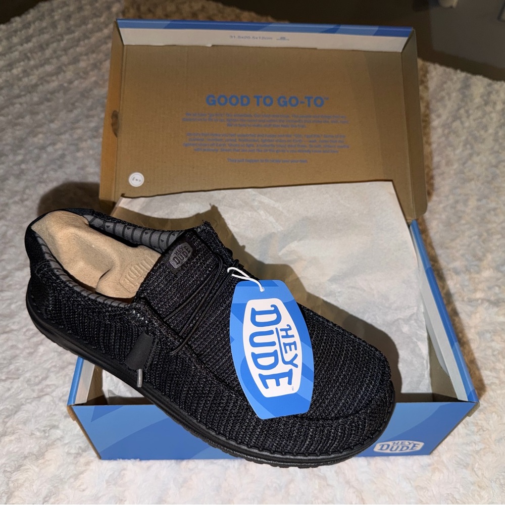 Hey Dude Men's Black Loafers - Picture 3 of 3